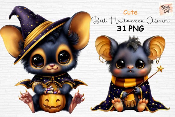 Download Cute Bat Halloween Clipart PNG - Bat Collection